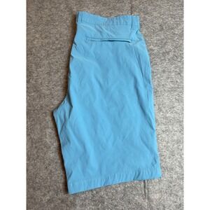 Desert Dunes Mens Performance Golf Shorts Light Blue Size 36 Nylon Spandex 123